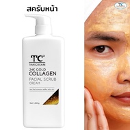 ไทยครีม สครับหน้า 1 กิโล ครีมขัดผิวหน้า face scrub สครับขัดหน้า ไทยครีม  24k Gold Collagen Facial Sc