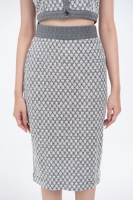 Chân váy bút chì phối tweed IVY moda 30M7949