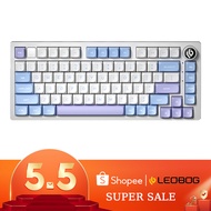 AULA LEOBOG Hi75 75% Mechanical Keyboard 81 Keys Wired Hot Swap RGB Gasket Structure With Knob Custo