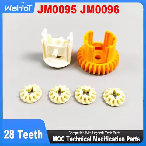 28 Teeth Blocks Differential Gears JM0095 JM0096 MOC Technical Modification Parts Compatible With Le