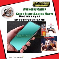 (Avenger Game GreenLight+Matte)Samsung A34 A54 M52 A22 M22 Note 20/10 Lite/A71/A51/M51/M62/A32 A52 A
