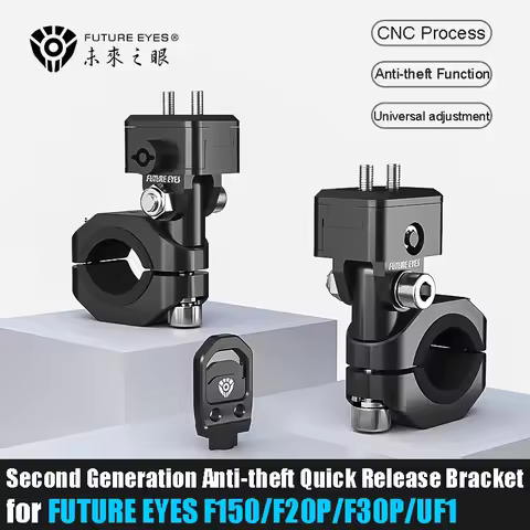 FUTURE EYES 2PCS Anti-theft Quick Release Bracket Second Generation Motorcycle Spotlight Universal B