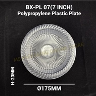 7'' Plate [ 50pcs± ] BENXON PL07 -  Disposable PP Plastic Plate  7inch