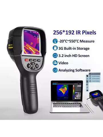 Handheld Thermal Imaging Camera For Water Pipe Leak and Power Electrical 256*192 Infrared Thermal Im