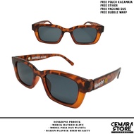 Sunglasses Men Women Rectangular Frame Korean Fashion Style Vintage Retro Distro Brand HATRED ALIVE 