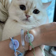 天然翡翠 緬甸 A玉 玉鐲 • 芋紫羅蘭平安扣