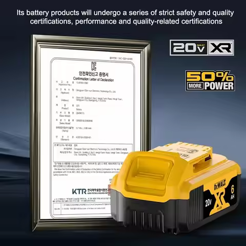 Original DeWalt 6Ah/5Ah 20V battery replaceable DCD887 DCD805 DCF860 Dcd796 DCG406 DCF880 DCF512 DCD