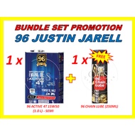 96 JUSTIN JARELL 4T SEMI SYNTHETIC WITH 96 CHAIN LUBE SET / PROMOTION BUNDLE SET / ENGINE OIL / BUND