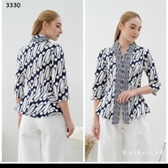 blouse batik wanita pth - jumbo