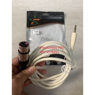 XLR to 3.5mm connection wire / Recording microphone wire for Sound Card