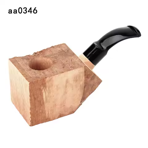 Diy Pipe Making Tobacco Pipe Special Use Briar Wood Block With Acrylic Mouthpiece And Four Types Cho