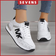 Ready stock kasut sport wanita jogging getah sukan perempuan hitam putih plus size murah 35-42 fahio