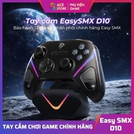 EasySMX D10 Wireless 1000Hz Controller – TMR Joystick Anti Drift – RGB Charging Dock | PC / Android 