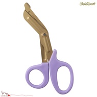 WATTLEMI Nurse Scissors, Titanium plating 18cm Trauma Shears, Stainless Steel Bandage Scissors