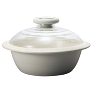 HARIO IH電磁爐土鍋經典白2000ml/MNI-225KW