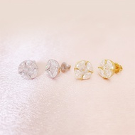 All Can Pass Diamond Test Earrings 3ct Face Earrings 100% Real Moissanite Diamond Luxury Full Diamon