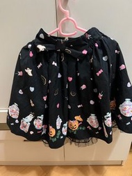 （激新）購自日本 正版 日常可穿 Halloween Lolita 貓貓 貓奴 糖果系 Ank rouge 地雷 日系 可愛 半截裙 萬聖節（原價$6xx)