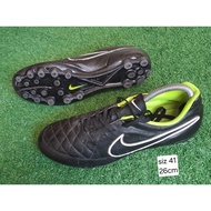 HITAM Nike tiempo Black Soccer Shoes