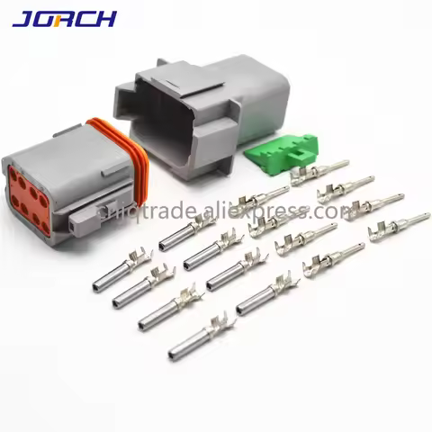 5 Sets 8pin Deutsch DT Waterproof Male Female Electrical Connector Plug DT04-8P DT06-8S With Termina