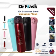 DrFlask HADIAH PINTU BOTOL Tahan Air Panas TERMOS 500ml 304 SUS, Reka Bentuk Minimalis & Ukiran Lase