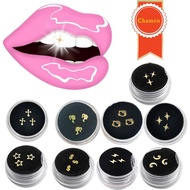 Dental Gems 18K Surface Gilding Tooth Gems Pack 27 PCs Size 3 to 5mm Ultra-Thin Teeth Gems Includes 