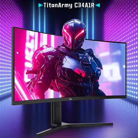 TITAN ARMY 34 inch fish screen WQHD 165/200Hz wide color gamut HDR400 curved rotary lifting computer