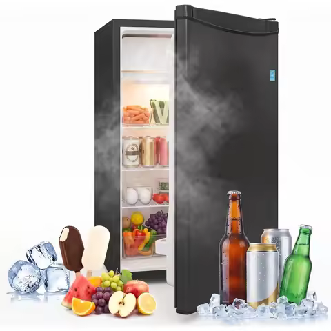 1.6/3.2/4.4 Cu.Ft 47/90/122L Mini Fridge, Single Door Refrigerator with Freezer | Energy Efficient Q