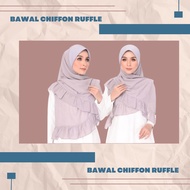 BAWAL INSTANT BIDANG 50 RUFFLE / BAWAL RUFFLE INSTANT / BAWAL CHIFFON RUFFLE / BAWAL RUFFLE CHIFFON 
