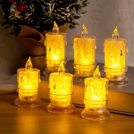 Wedding Party Decoration LED Tea Lights Candles Flameless Flickering ing Decor Led Candles with Flickering Flame Candle Jar