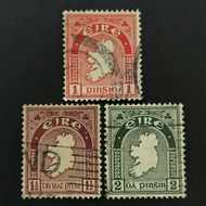 1940 Stamp Ireland-Unique Used Stamp-Map Of Ireland-Rare Item