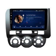 EKLEVA เครื่องเสียงรถยนต์วิทยุติดรถยนต์9นิ้วแอนดรอยด์14สำหรับฮอนด้าฟิต2004-2007 Carplay Aux อัตโนมัต