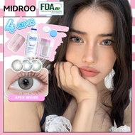 Midroo Contact Lens Apex Series with 60ml Solution 2*Lens case 1*Tweezer and Contact Lens Cleaner