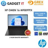 HP OMEN 16-WF0099TX GAMING LAPTOP (I9-13900HX/ 16GB DDR5/512GB SSD/NVIDIA RTX 4060 8GB VRAM/2 YEARS 