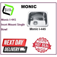 Monic I-445 - Inset Mount Single Bowl / FREE EXPRESS DELIVERY