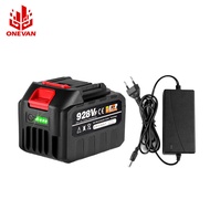 ONEVAN Rechargeable Lithium Ion Battery for Makita 40mm Interface With LED Battery Display 18V 22500mAh Battery For Electric Saw Angle Grinder Electric Drill