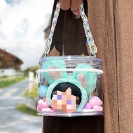 PVC Transparent Cotton Doll Bag Cartoon Doll Storage Bag Portable Hanging Bag for Going Out Cute Bag