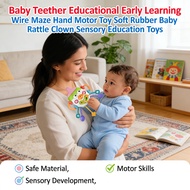 Mainan Baby 6 Bulan Mainan Baby 4 Bulan Pull String Toy Clown Sensory Toys Baby 6 Month Teether Baby