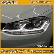 Car Styling for VW Golf 7 Head Light Golf 7.5 Headlight MK 7 Headlamp MK7 Upgrade to MK7.5 Design DR
