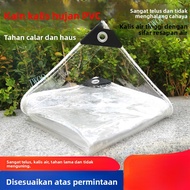 Kain PVC Lutsinar Kalis Hujan Balkoni Hujan dan Kain Plastik Kalis Angin Penebat Kaca Lembut Kalis H