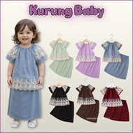 Baju Kurung Baby Newborn Girl Baju Raya Budak Perempuan 2026 Sage Green Black Pink Blue Maroon
