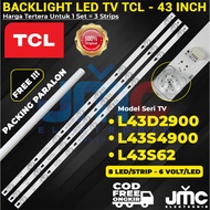 LED TV BACKLIGHT TCL 43 INCH L43S62 L43D2900 L43S4900 43S62 43D2900 43S4900