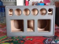 ลำโพงแบนพาส6.5 นิ้ว พร้อมหุ้มหนัง ซับ6.5นิ้ว เสียงกลาง 3 นิ้ว 4ดอก แหลม 2นิ้ว hk 2 ดอก ขนาดตู้ 52.4c