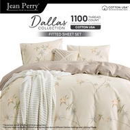 Jean Perry Dallas Fitted Bedsheet Set - Cotton USA 1100TC (SUPER SINGLE/ QUEEN/ KING)