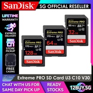 SanDisk Extreme PRO SD Card UHS-I 170mb-s 32GB 64GB 128GB DXXG DXXY 3PM.SG 12BUY