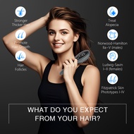 KTS 3-in-1 Hair Growth Comb | Phototherapy & Infrared Red/Blue Light | Anti-Hair Loss Massage & Head