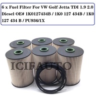 2/4/6 Pieces PU936/1X Engine Fuel Filter for VW Golf Jetta TDI 1.9 2.0 Diesel OE# 1K0127434B / 1K0 1