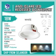 Recessed Anti-Glare Downlight LED Downlight (12W & 18w) Modern LED Downlight