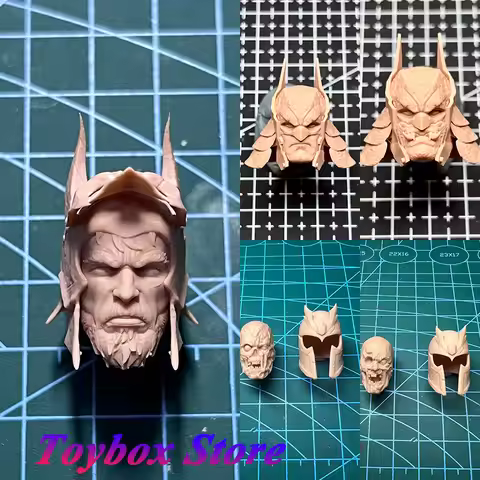 1/12 Middle Age Batman Knight Unpainted Head Sculpt Villain Zombie Thanos Handsome Keanu Reeves Whit