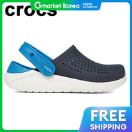Crocs(ครอคส์) | รองเท้า Crocs Kids Adult LiteRide Clog Slippers สีกรมท่า รุ่น 205964-462