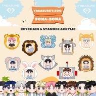 [PO] KEYCHAIN STANDEE ACRYLIC TREASURE ZOO BONA BONA TEUME KPOP CHEAP CUTE FREEBIES